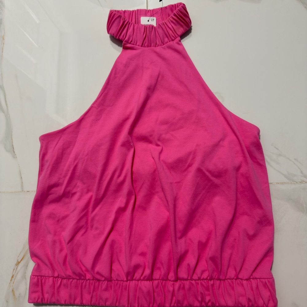Express Vibrant Pink Halter Blouse